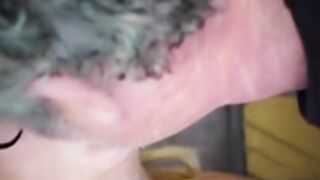 Thick cum stripes on nose