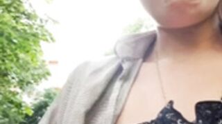 Keli_Jessi Squirt fingering outdoors #01