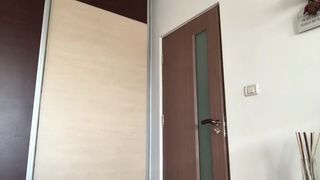Sensual dance & shitty dildo suck