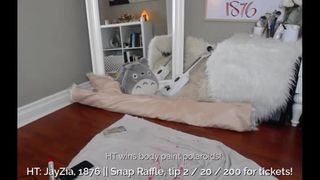 AshleyTea 9-2-17 body painting recording