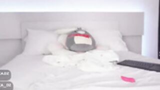 alexxa dz riding thick black dildo