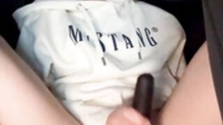 -AngelAri- Pussy play in car, seen by someone! #03