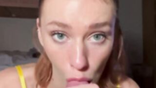 Halli_n_lover - BJ and Riding in yellow bra