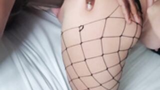 Taylor Jay - Black Hair Fishnets 1