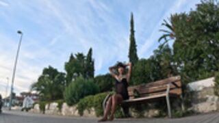 Daring Kiara- Pervert Observes Me on Bench