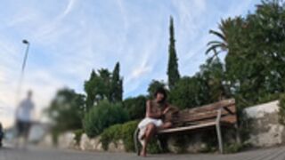 Daring Kiara- Pervert Observes Me on Bench