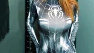 Aidra Fox - Busty Spider Woman Solo JOI