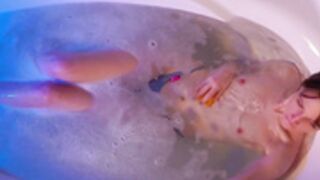 Yong lady in bath -1