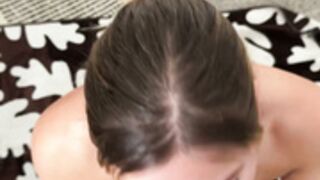 PrincessJess - Sloppy BJ & Facial Cumplay