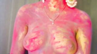 Sima_babe_ indian desi hooli festival powder