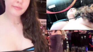 Her name is top left 25-10-18 Exxxotica underboobs