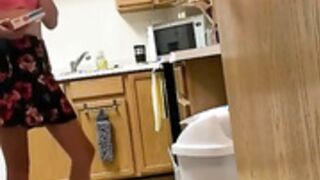 Wetting Victoria Secret panties on the phone