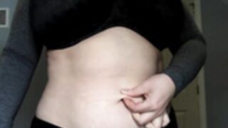 Emily hart showing bush and tits