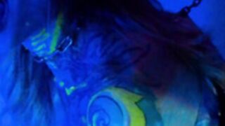 light and shadow on halloween show