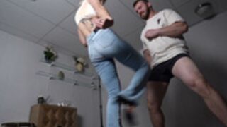 Kinky_Mistress2021 - Flared Jeans Busting