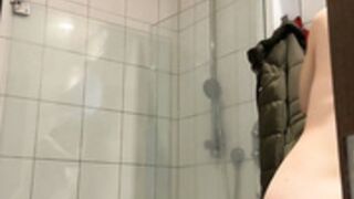 Romanian girl showering