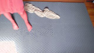 Nose Hook Ballgag Nylon Fetish Masturbation