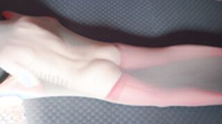 Nose Hook Ballgag Nylon Fetish Masturbation