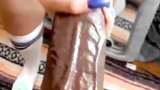 Stroking Fat Cock