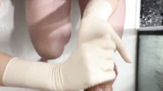 annalatex shower surgical gloves handjob