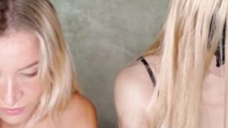 ana__lingus and jasminesummer riding dildo show
