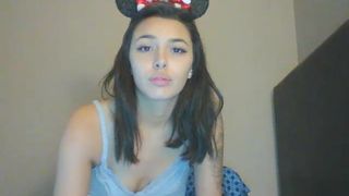 micky eared woman watches american anime