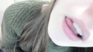 hellybieber spits on boobs