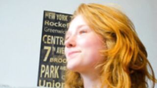 silkencrave red head on fire "my first CUM in public"