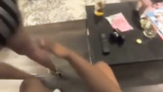 backshots in the bathroom