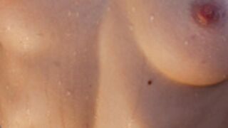 cute_shine 040 oil body and boobs close up