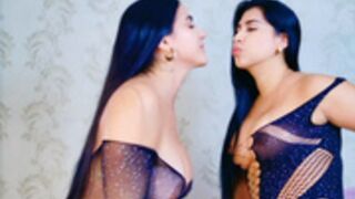 Sexy Latinas Kissing