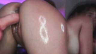 LunaQueen messy fuckmachine creampie and squirt show