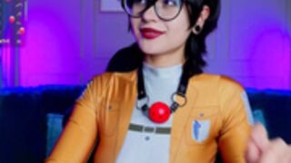 abby_dreamss Plays With Nipples And Rubs Hairy Pussy