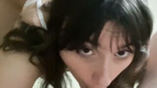xxmagnolia lingerie blowjob swallowing cum