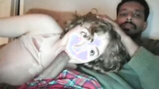 rrreyyy throating bf's huge bbc on cam