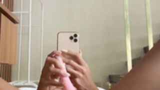 Carla Asister Squirt Masturbation In Front Of Mirror