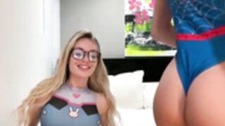 Blondemauigirl kissing,dildo bjs with babykittykat444