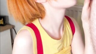 PETITE REDHEAD - LILO COSPLAY - BLOWS A TINY COCK