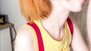 PETITE REDHEAD - LILO COSPLAY - BLOWS A TINY COCK