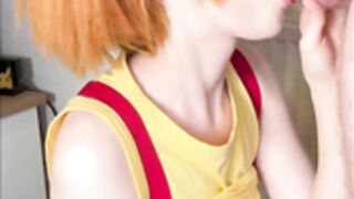 PETITE REDHEAD - LILO COSPLAY - BLOWS A TINY COCK