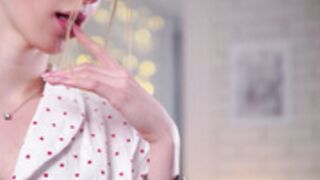 brave_journey - very beautiful, finger play with lips