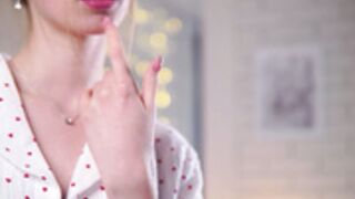 brave_journey - very beautiful, finger play with lips