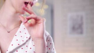 brave_journey - very beautiful, finger play with lips