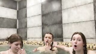 Katexxx Bambi-Lu and FroggyAnna in the pool
