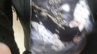 Sexxy Lady Flashing and Playing in Park