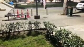 AlyssaFoxx_ blowjob on street and naked walk