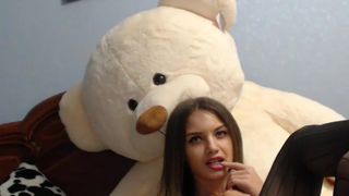 Kassablanca is lying on a bear