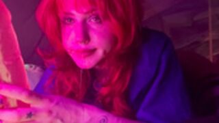 Schiz0bimb0 fucks tentacle with spitplay throating