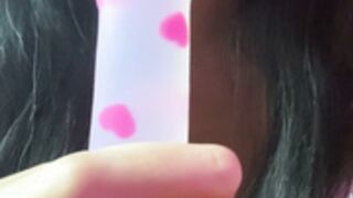 Chanxoxo pink dildo blowjob