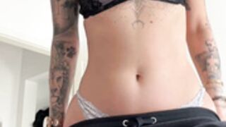 Caro Loesel undressing and teasing